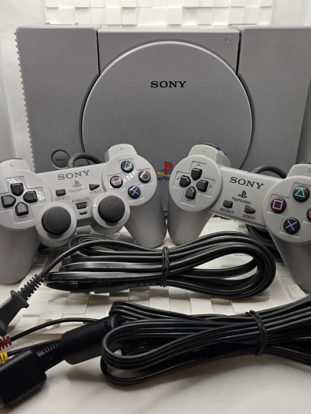 Sony PlayStation 1 PS1 Console SCPH-9001 Bundle Tested 2 Controllers